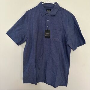 Jos A Bank Travelers Collection Blue Checkered Men’s Polo Size Large NWT